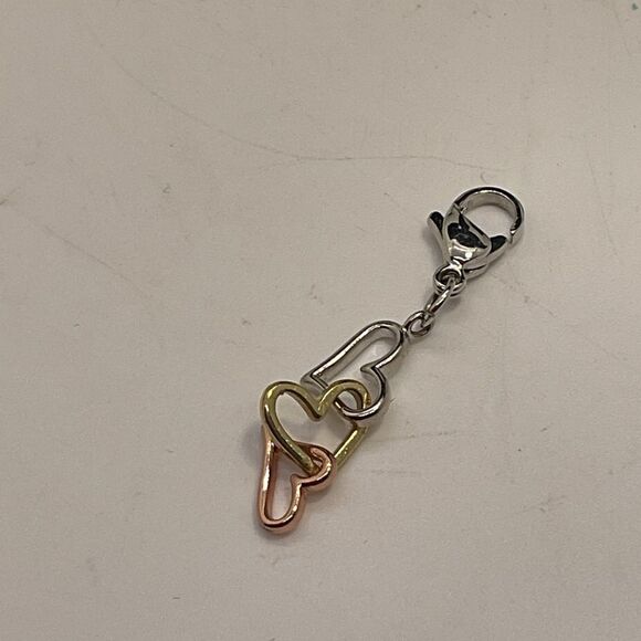 Origami Owl Triple Heart Charm - Picture 1 of 2